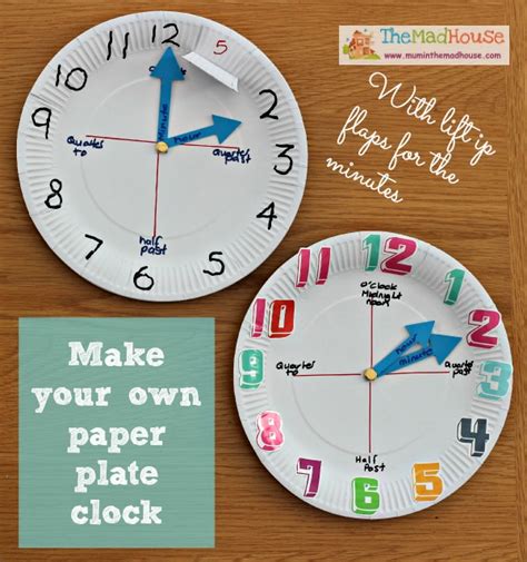 Read How To Make A Clock With Paper Plate 