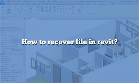 Download How To Manually Recover A Revit File 