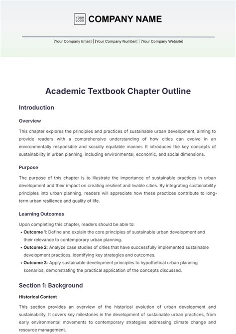 Read Online How To Outline A Chapter In Textbook Template 