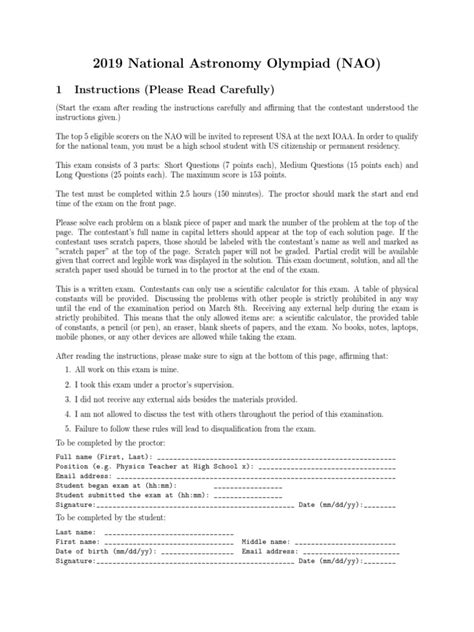 Read Online How To Prepare For Nasa Astronomy Olympiad Nao Any 