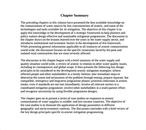 Download How To Write A Chapter Summary For College 