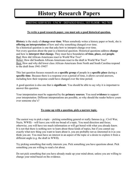 Full Download How To Write A Historical Research Paper 