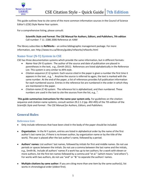 Download How To Write A Paper In Cse Format 