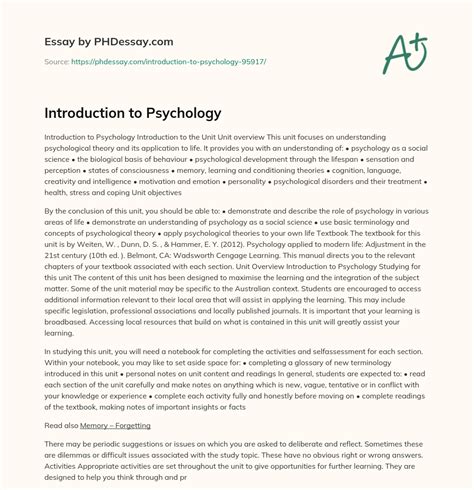 Full Download How To Write A Psychology Paper Introduction 