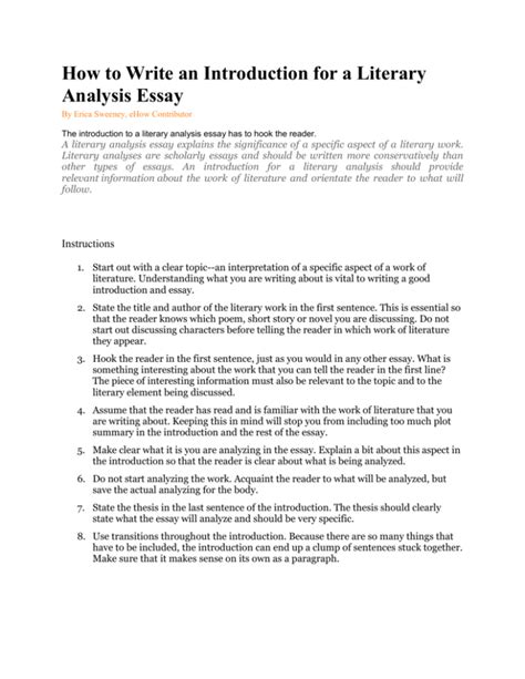 Full Download How To Write An Author Analysis 