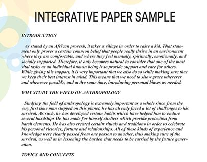 Read How To Write Integrative Paper 