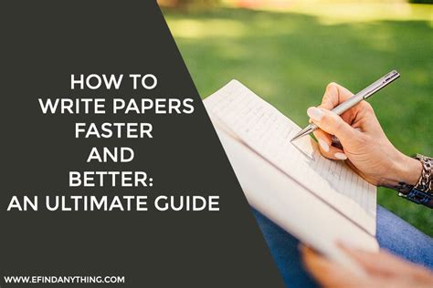 Download How To Write Papers Fast 