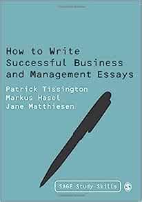 Full Download How To Write Successful Business And Management Essays Sage Study Skills Series 