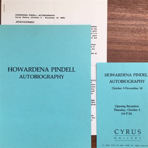 howardena pindell autobiography sample
