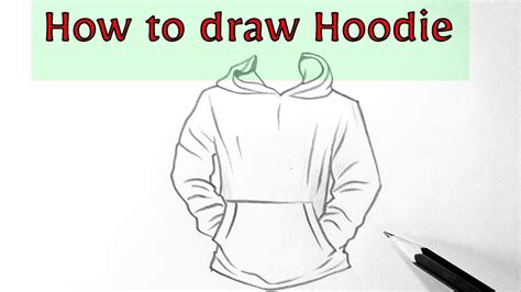 howtodrawahoodie How to draw step by step
