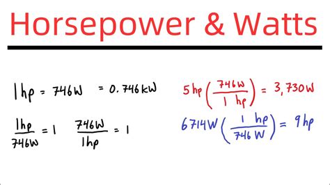 Hp A Watt