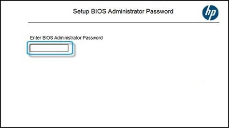 hp bios administrator password 초기화