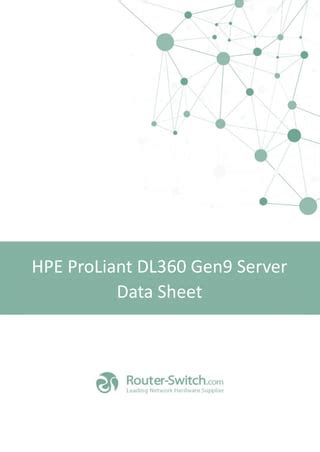 hp dl360 gen9 server datasheet