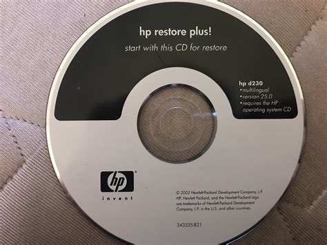 hp windows xp recovery disk