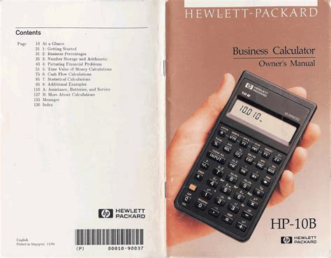 Full Download Hp 10Bii Business Calculator User Guide 
