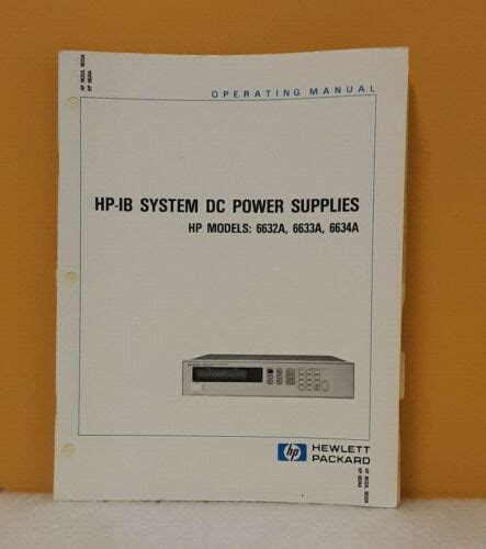 Read Hp 6633A Manual 