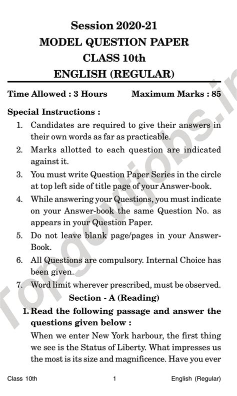 Read Hp Board Question Paper 10Th Class 
