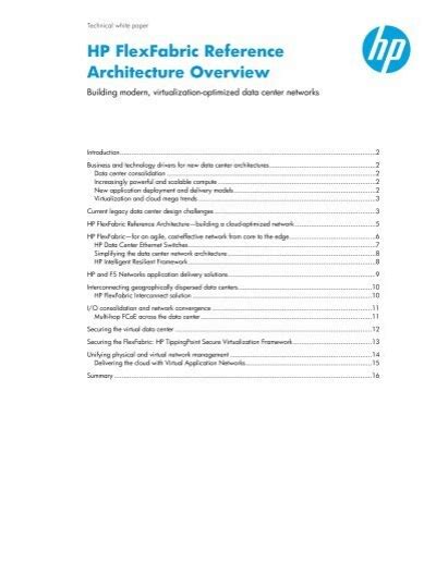 Download Hp Flexfabric Reference Architecture Deployment Guide 