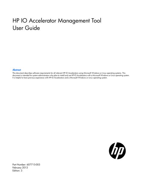 Full Download Hp Io Accelerator User Guide 