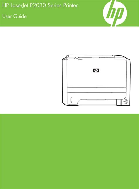 Read Online Hp P2030 Printer User Guide 
