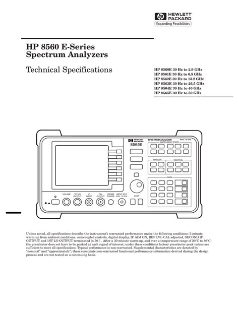 Full Download Hp Spectrum Analyzer Manual File Type Pdf 