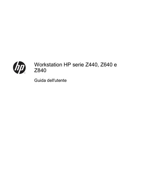 Download Hp Z440 Z640 And Z840 Workstation Series User Guide 