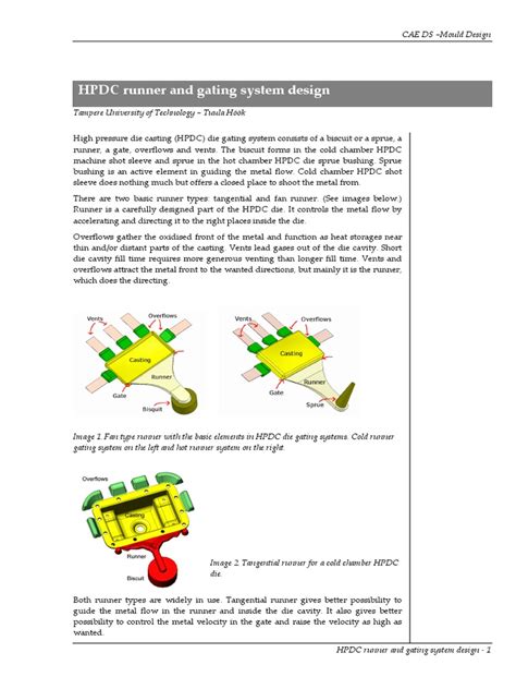 Hpdc Runner And Gating System Design Tut Book