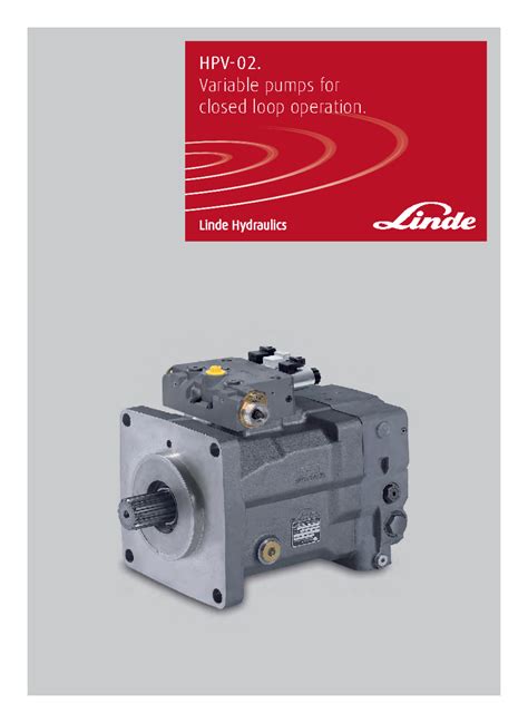 Hpv 02 Variable Pumps For Closed Loop Operation