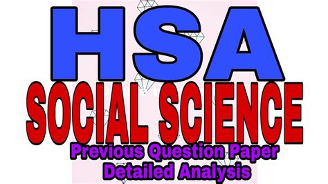Read Hsa Social Science Previous Question Papers 