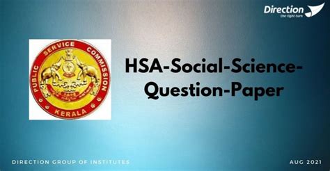 Full Download Hsa Social Science Previous Question Papers 