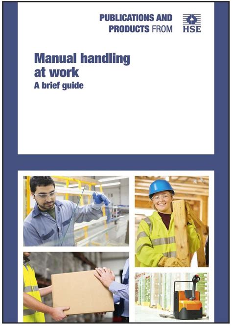 Read Hse Manual Handling At Work A Brief Guide 