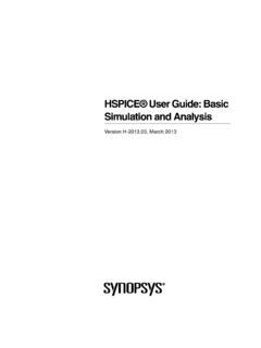 Read Hspice User Guide 