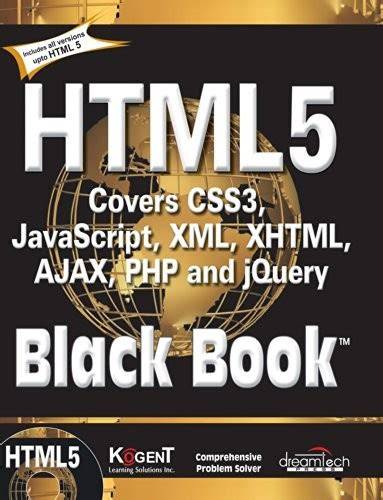 Html 5 Black Covers Css3 Javascript Xml Xhtml Ajax