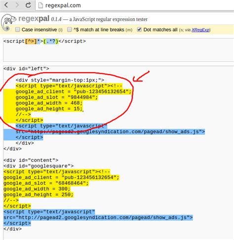 html Sed regex multiline matching based on start, end and content