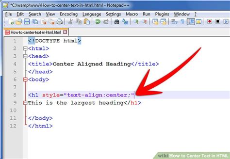 html center right