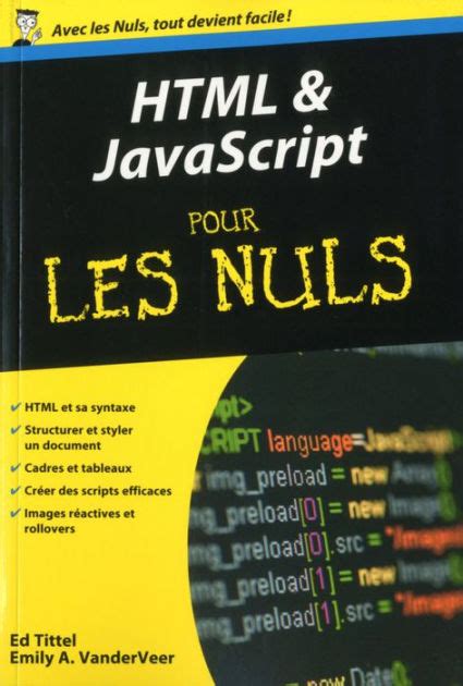 Html Et Javascript Poche Pour Les Nuls