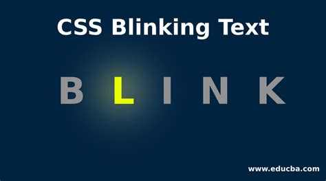 Html For Blinking Text