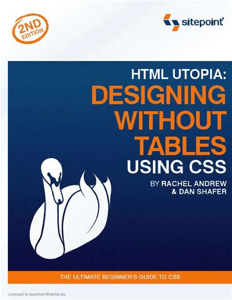 Html Utopia Designing Without Tables Using Css Build Your Own