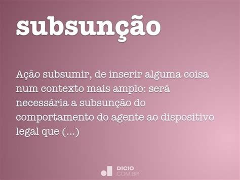 subsunção