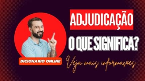 adjudicação significado