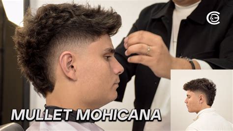 mullet cacheado masculino