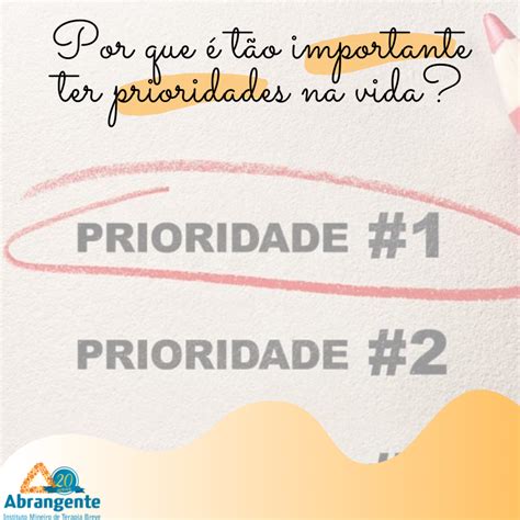 prioridades na vida