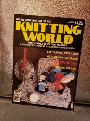 {Knitting} Knitting World {August 1981}