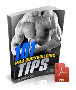 101 Pro Bodybuilding Tips