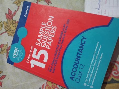 15 Sample Question Paper Accountancy Class 12th CBSE