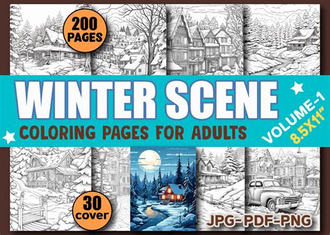 150 Winter Coloring Pages