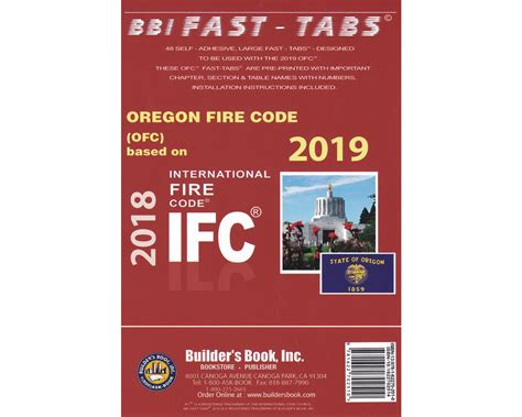 2019 Oregon Fire Code BBI Fast-Tabs