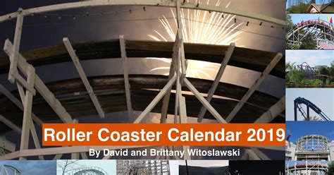 2019 Roller Coaster Calendar