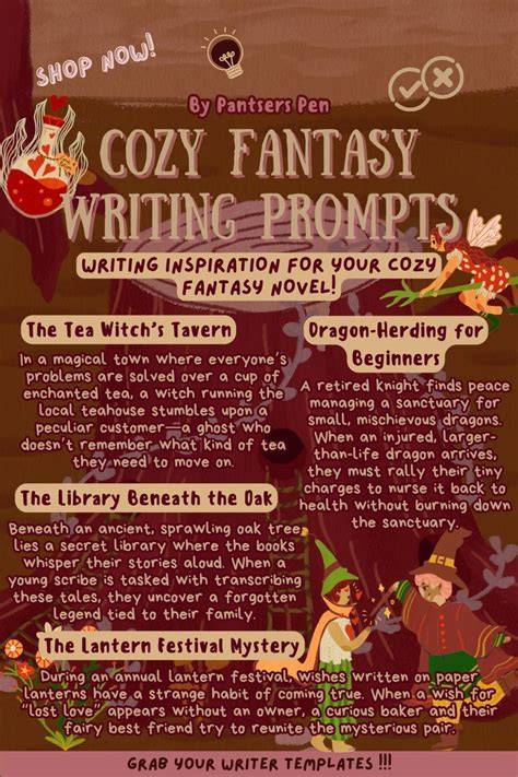 25 Cozy Fantasy Writing Prompts
