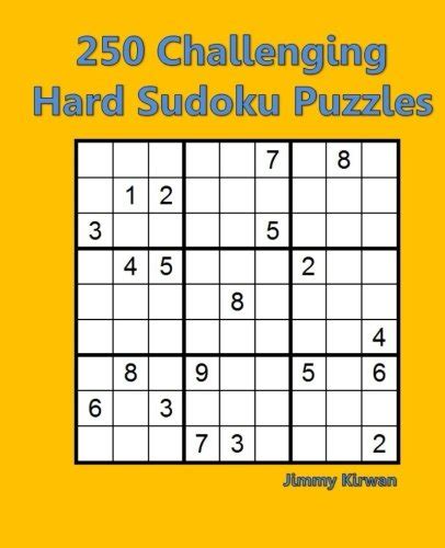 250 Challenging Hard Sudoku Puzzles